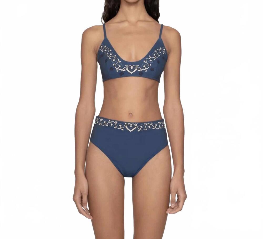 NEW SEA blaise print bikini top in multi